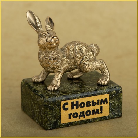 Подарок к году Кролика, символ года 2023 фигурка Кролик