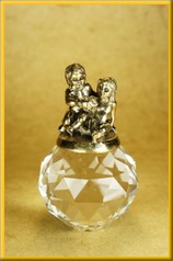 Фигурка (статуэтка) №1 на хрустальном шаре "Близнецы"