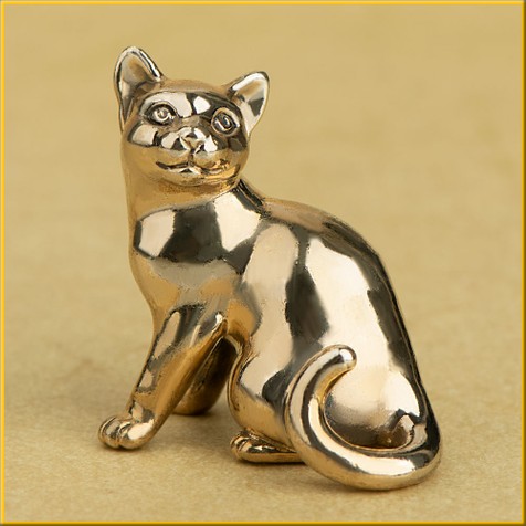 Фигурка "Кошка, сидящая с поворотом головы" (№4)