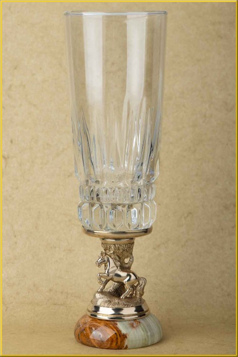 Подарок на Новый год и день рождения сувенир бокал Лошадь