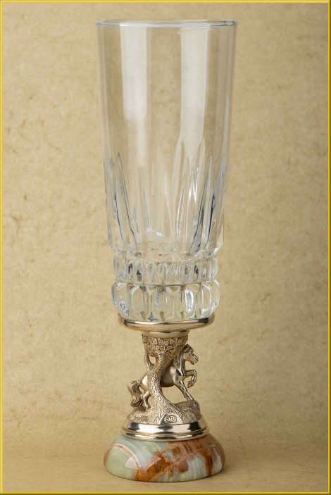 Подарок на Новый год и день рождения сувенир бокал Лошадь