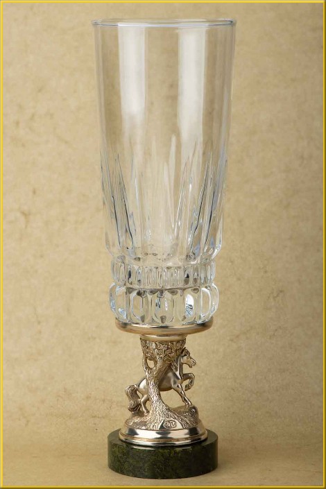 Подарок на Новый год и день рождения сувенир бокал Лошадь