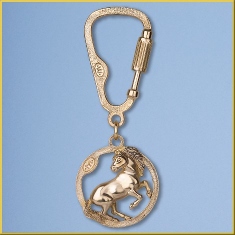 Подарок Лошадь на год Лошади сувенир брелок из бронзы