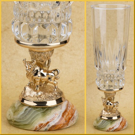 Бокал "Телец" на ониксе