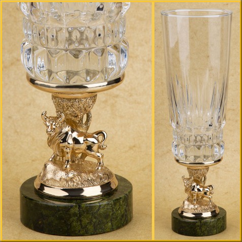 Бокал "Телец" на змеевике