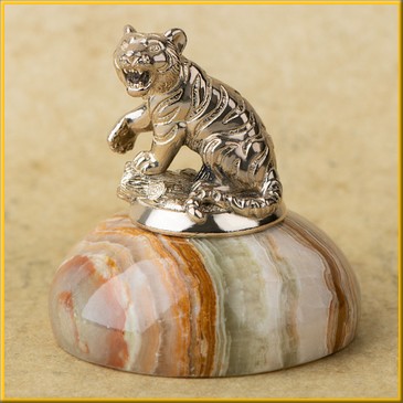 Фигурка (статуэтка) на ониксе "Тигр" №1
