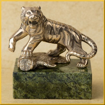 Тигр №3 на змеевике