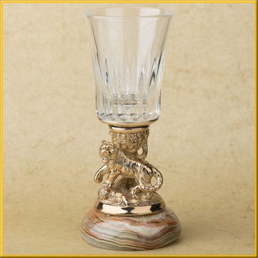 Рюмка "Тигр" на ониксе