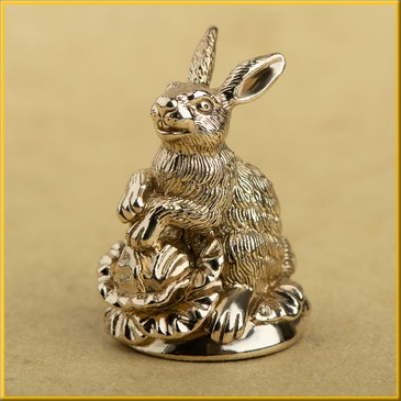 Фигурка  без камня "Кролик с капустой"