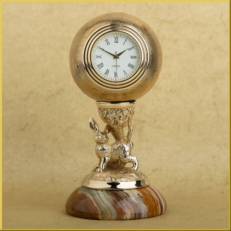 Подарок на Новый год 2023 сувенир часы Кролик