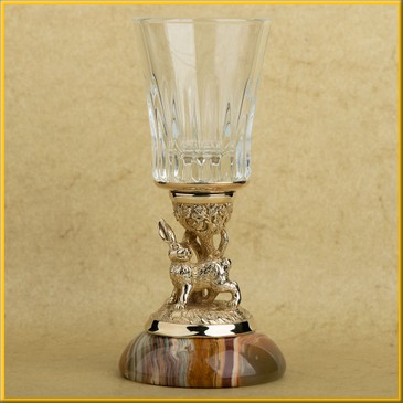 Рюмка "Кролик" на ониксе