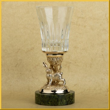 Рюмка "Кролик" на змеевике