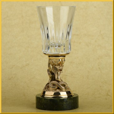 Рюмка "Змея" на змеевике